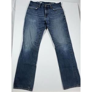 Gap 1969 Straight Fit Blue Denim Jeans 36W 36L